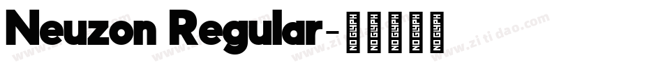 Neuzon Regular字体转换